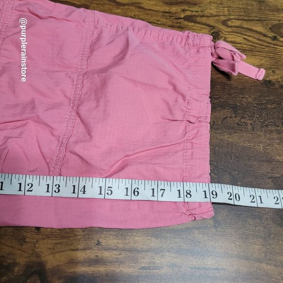 Vtg Faded Glory Capri Pants Sz 14 High Rise Rip Stop Organic Cotton Pockets Y2K - Picture 7 of 9